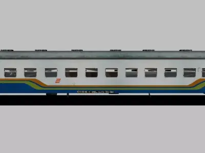 K2 Bussines Car Low-poly 3D model