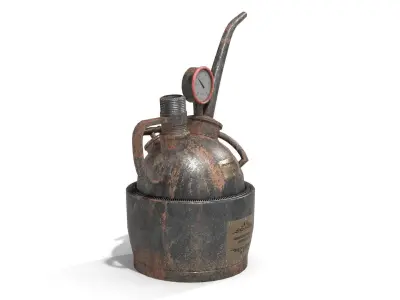 Steampunk Oilcan Low-poly 3D model