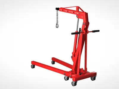 Engine crane 3D model by chakkitpp