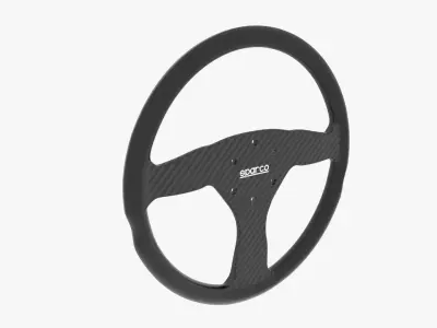 Sparco Carbon 385 Low-poly 3D model