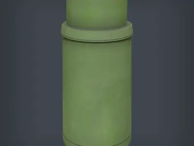 Trash Bin Low-poly 3D model