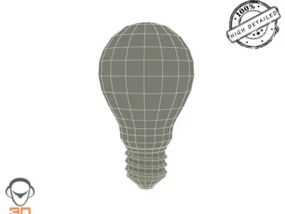 3d Bulb light 3D model