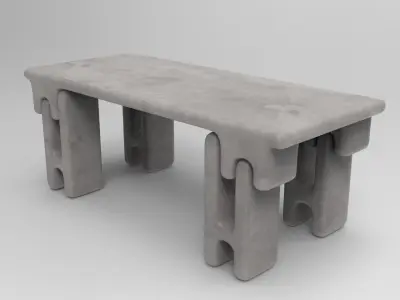 Pisu Center Table Low-poly 3D model