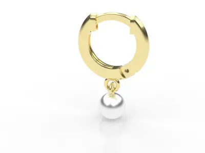 Earring pear vivara inspiration 3D print model
