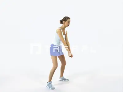 Aspiration 15L Digging Sports Woman Low-poly 3D model