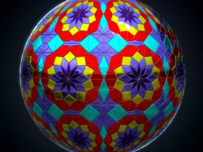 Persian Mirror work material - VOL 03 - Maps - SBsar Texture
