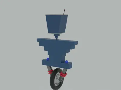 Mr Robot Free low-poly 3D model