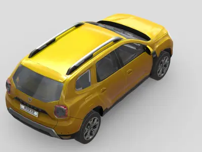 Dacia Duster 2018 Low-poly 3D model