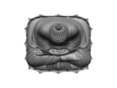 Buddha ready 3d print stl model 3D print model