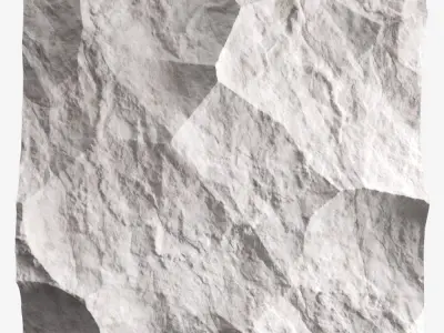 260-RockPanel piece of rock on wall 3D model