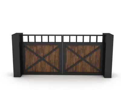 garden door 05 3D Low-poly 3D model