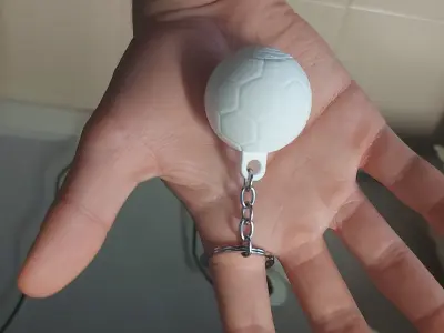 Football Keychain Free 3D print model