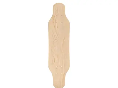Realistic Longboard shape board skateboard 3D model