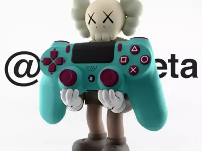 Kaws Controller Stand Sony Play Station IV 4 V 5 Textured Low-poly 3D model