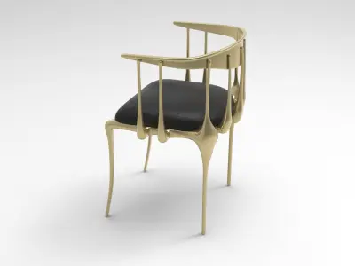 Tihiogre Dining Chair Low-poly 3D model