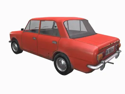 Soviet car Lada 2101 Low-poly 3D model
