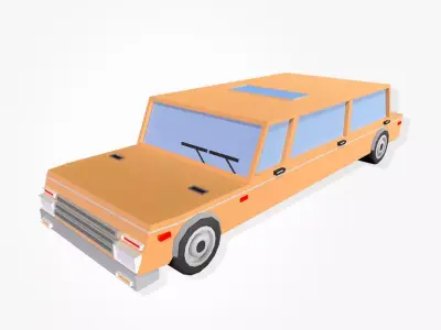 Cartoonish Car 3D model