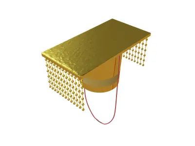 Emperor Crown v1 003 Low-poly 3D model