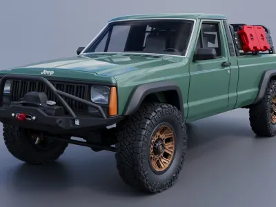 Jeep Comanche 1985 Custom 3D print model