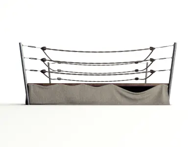 Boxing Ring Vintage Classic 3D model