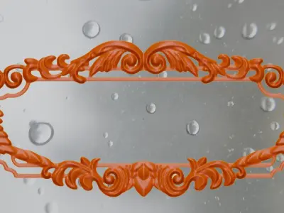 Mirror Frame Decor 3D print model buy