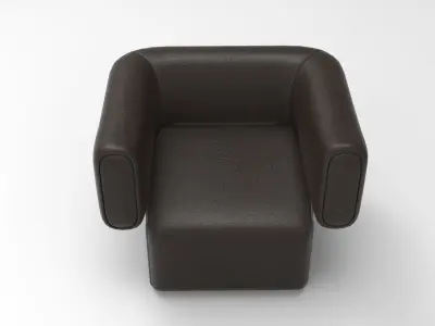 Santiago Armchair Low-poly 3D model