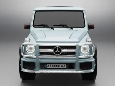 Mercedes-Benz G-Class W463 G65 With hinged parts Triangle Low-poly 3D model