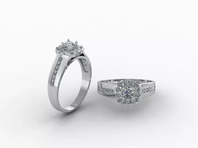diomand  ring 367 3D print model