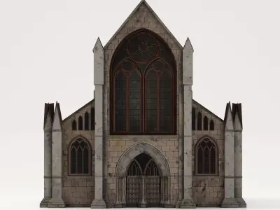 Victorian Building Low-poly 3D model