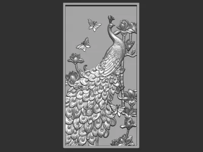 Peacock Decoration 3D print model