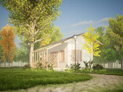 037Countryhouse1f76m2 3D model