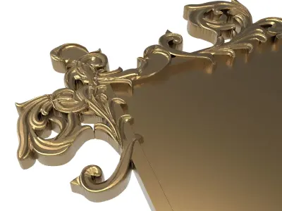 carved frame 3D model 25