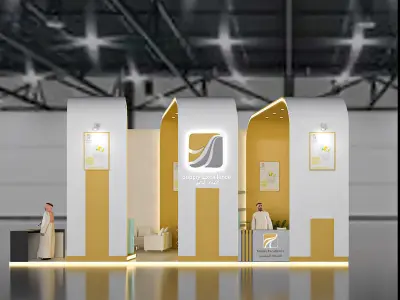 booth luxury 3D model