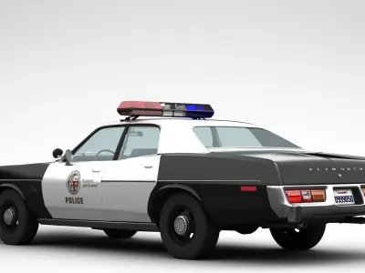 Plymouth Fury Police 1978 3D model