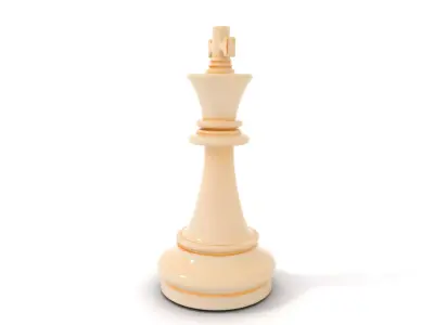 Ivory Chess King model pack Low-poly 3D model