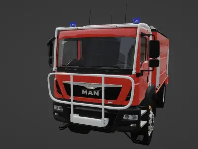 MAN TGM 13 290 Firetruck 3D model
