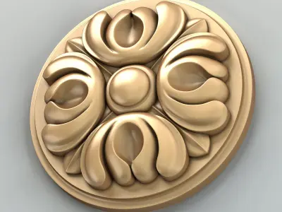 Round rosette 040 3D model