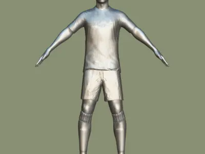 T-Pose Rigged Osimhen Galatasaray 3D model