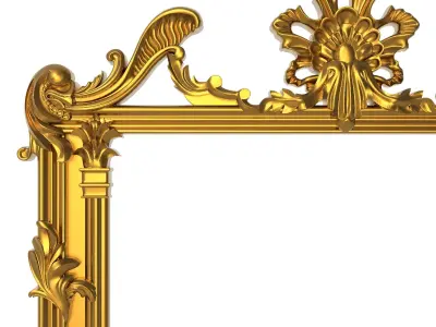 carved frame 3D model 81