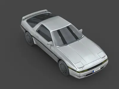 Toyota Supra 1986 Low-poly 3D model