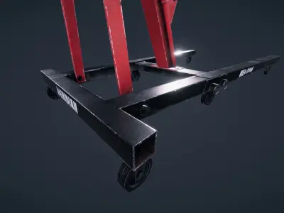 Engine Hoist Low-poly 3D model