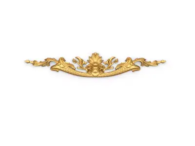 Classic carved  decor ornament 349 3D model
