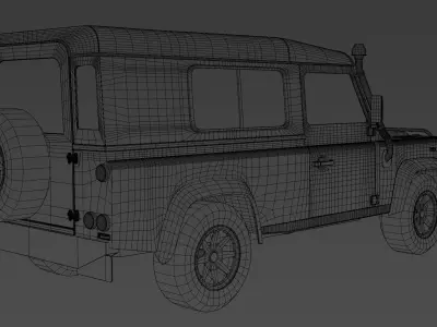 1996 Land Rover Defender 110 3D model