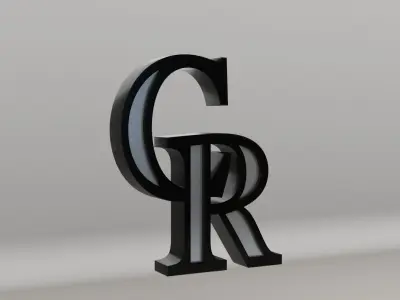 MLB Colorado Rockies Team Logo 3D model