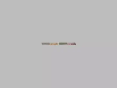 Wavy Metal Alligator Skin Wall Art Low-poly 3D model