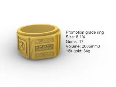 Promotion grade ring 3D print model