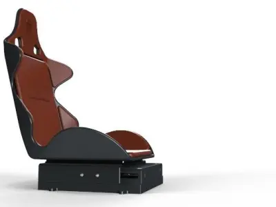 sports chair with its chair holder 3D model