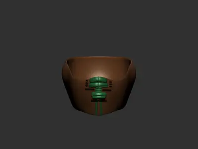 helmet high poly sculpt 3d printable ver 7 3D model 3D model 8
