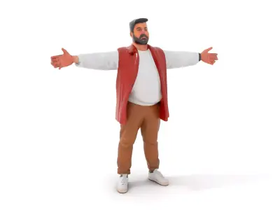 Casual Autumn Outfit model pack Low-poly 3D model