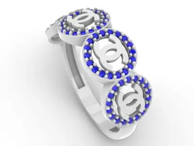 Jewelry Diamond Ring Model RG11 Free 3D print model